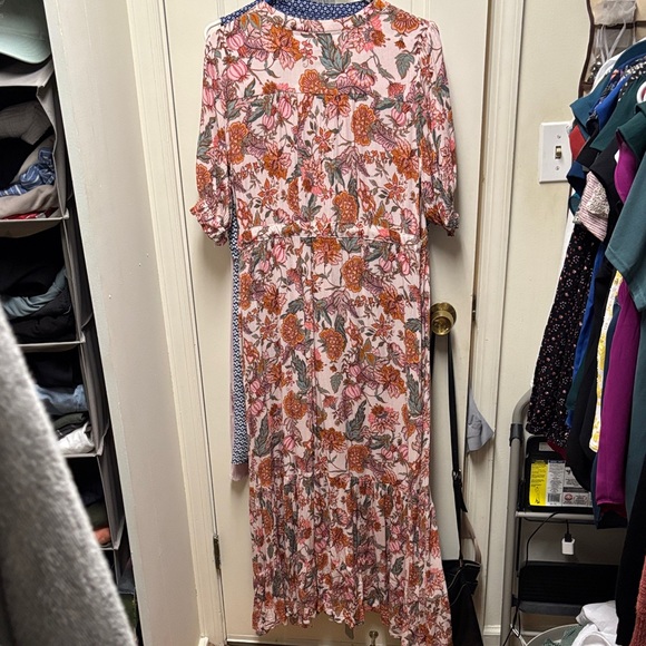 Knox Rose Orange and Pink Floral Maxi Dress - Picture 3 of 4